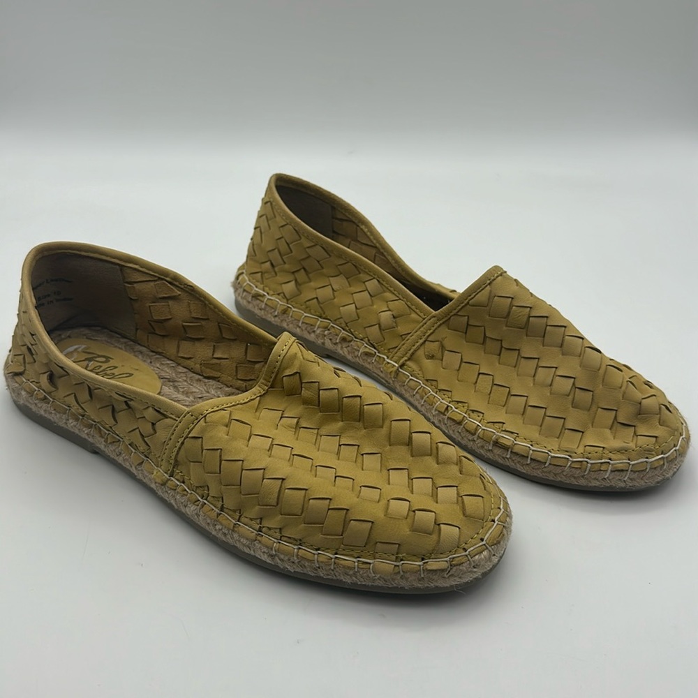 REBELS Woven Yellow Loafers